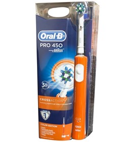 مسواک برقی اورال بی پرو 450 به همراه سری یدک Oral-B Pro 450 Cross Action