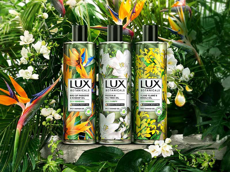 ژل دوش گل پرنده بهشتی و رز هیپ لوکس Lux Skin Renewal حجم 500