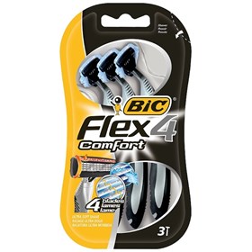 تیغ اصلاح 4 لبه بیک فلکس کامفورت Bic Flex 4 Comfort بسته 3 عددی
