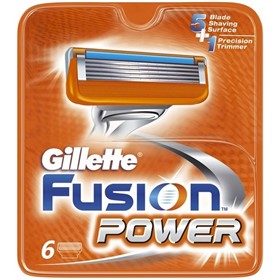 تیغ اصلاح یدک ژیلت فیوژن پاور Gillette Fusion Power بسته 6 عددی