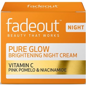 کرم روشن کننده شب ویتامین سی فید اوت Fadeout Pure Glow حجم 50 میلی لیتر