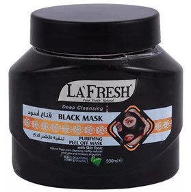 ماسک ذغال پاک کننده لافرش مدل La Fresh Black Mask حجم 500 میلی لیتر