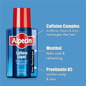 تونیک ضد ریزش موی کافئین آلپسین Alpecin Caffeine Liquid حجم 200 میلی لیتر