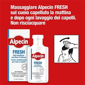 تونیک شاداب کننده مو و پوست سر آلپسین Alpecin Fresh حجم 200 میلی لیتر