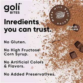 مکمل شکلاتی انرژی دهنده گلی Goli Bites Energy بسته 30 عددی