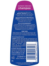 شامپو مراقبت از موی آقایان ولمن Wellman Shampoo حجم 250 میلی لیتر