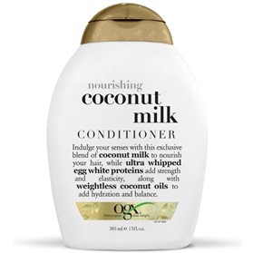 نرم کننده موی شیر نارگیل او جی ایکس Ogx Coconut Milk حجم 385 میلی لیتر