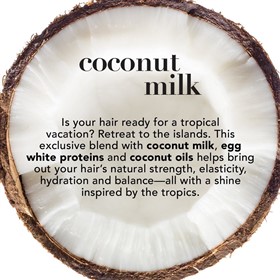 سرم مغذی و ضدشکنندگی موی شیر نارگیل او جی ایکس Ogx Coconut Milk حجم 100 میلی لیتر