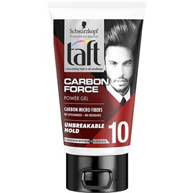 ژل حالت دهنده موی تافت Taft Carbon Force 10 حجم 150 میلی لیتر