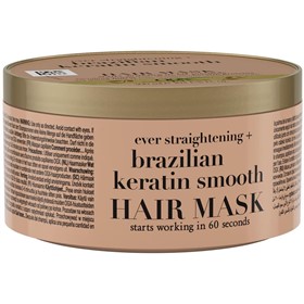ماسک موی صاف کننده کراتین برزیلی او جی ایکس Ogx Brazilian Keratin حجم 300 میلی لیتر