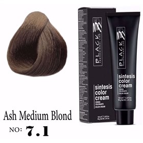 رنگ مو بلک پروفشنال لاین شماره 7.1 بلوند متوسط خاکستری Black Professional Line