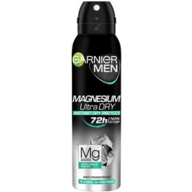 اسپری ضدتعریق آقایان گارنیه منیزیوم اولترا درای Magnesium Ultra Dry حجم 150 میلی لیتر